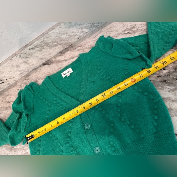 &Merci KELLY GREEN CARDIGAN SZ S - Picture 8 of 10